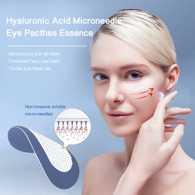 Anti Wrinkle Micro Needle Eye Mask Eyebag Dark Circle Freckle Remove Hyaluronic Acid Collagen Microneedle Eye Patch