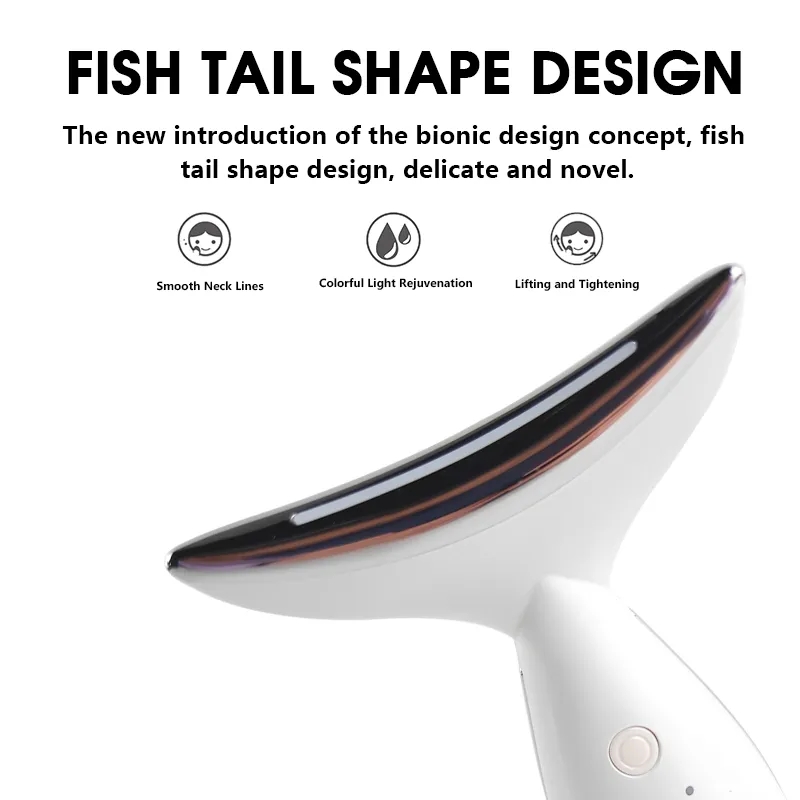 EMS Tightening Neck Lifting LED Photon Therapy Anti Wrinkle Remove Double Chin Skin Care Massage Tool Facial Neck Wrinkle Remover