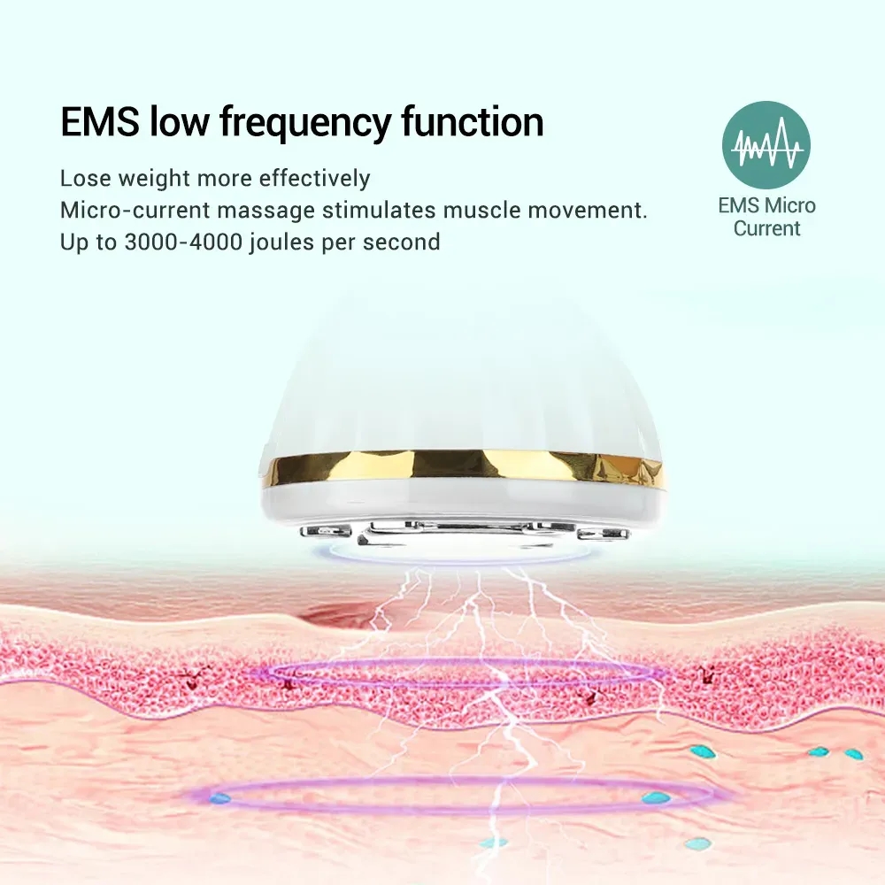 Beauty Device Fat Remover Device Mini Fat Burning Vibration LED Ultrasonic EMS RF Body Weight Loss Slimming Machine