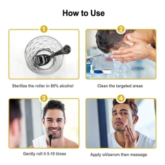 Microneedling Derma Roller System Soft Silicone 144/2000/600/180pin Kit Replaceable Head Derma Roller for Lip Body Face