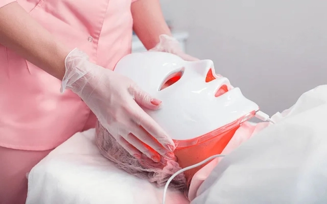 7 Colorful Photon Therapy Anti Aging Wrinkle Facial Neck Beauty Care Mask Machine LED Face Neck Mask Machine