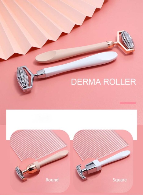 Wholesale Price Facial Beauty Massage Face Lift Tool Zinc Alloy ABS Roller Face Thin Massager Acupuncture Facial Roller