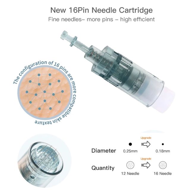 Replacement 16Pin 36Pin Nano Needle Catridge for GloPen E6 / Dr Pen M8 Derma Pen