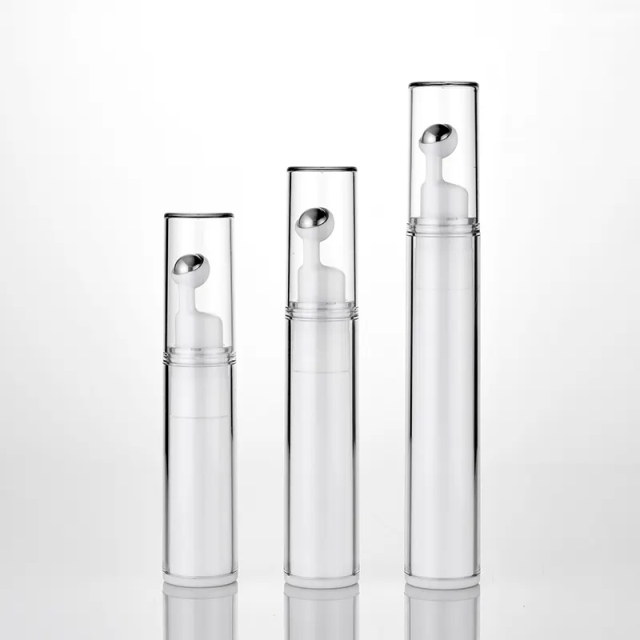 Wholesale Price Customized Empty Eye Cream Bottle Plastic Metal Airless 5/7.5/10/15ml Small Spray Pump Bottle Eye Roller