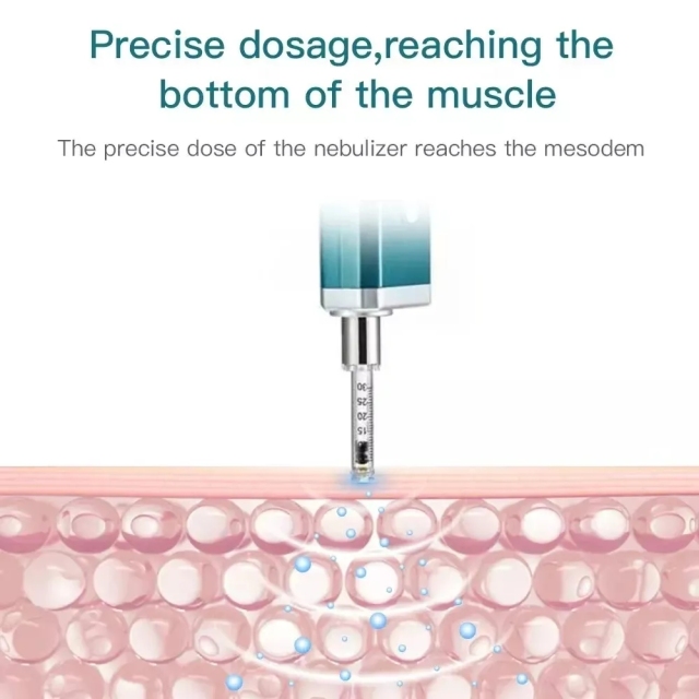 Pressure Beauty Ampoule Head Needleless Dissolver Belly Fat Melting Anti Wrinkle Fine Line Aging Skin Rejuvenation Hyaluronic Acid Injection Pen