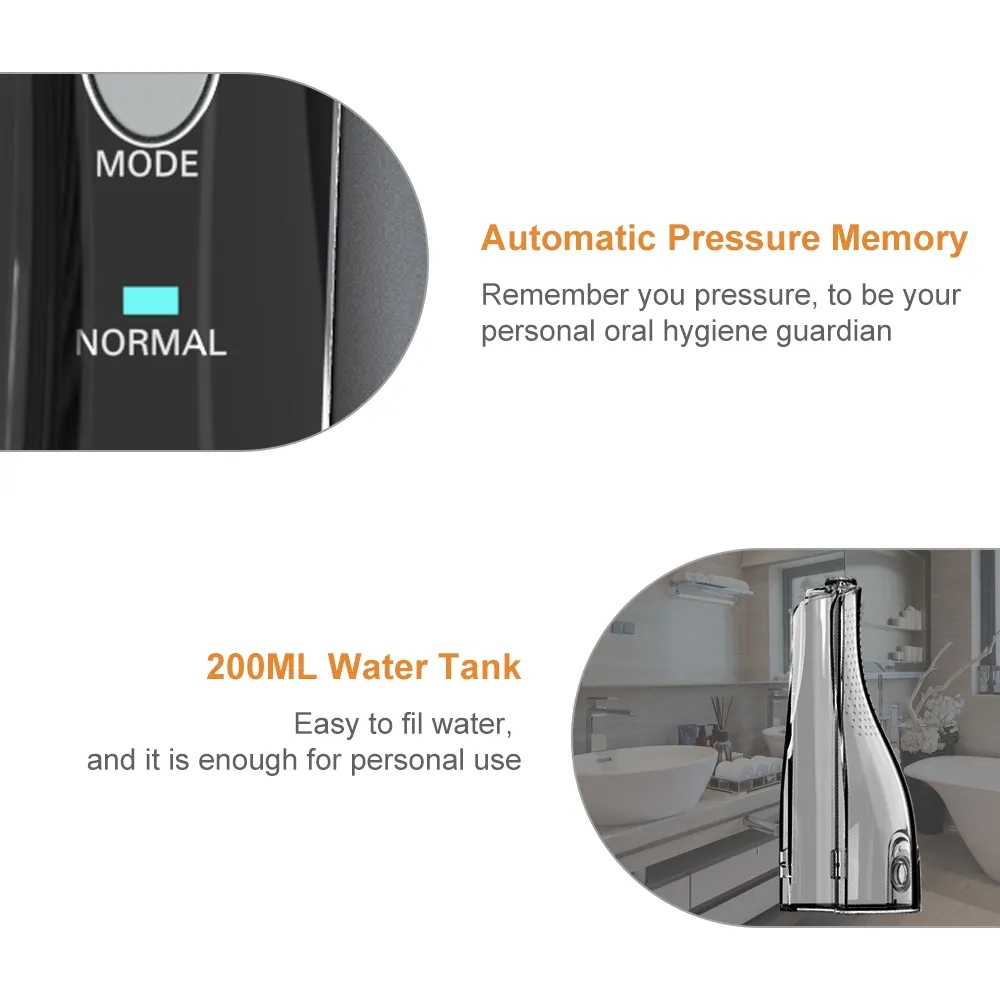 360degree Rotating Teeth Cleaning Jet Floss Zahnseide Portable Dental Waterproof Oral Care USB Rechargeable Water Flosser Oral Irrigator