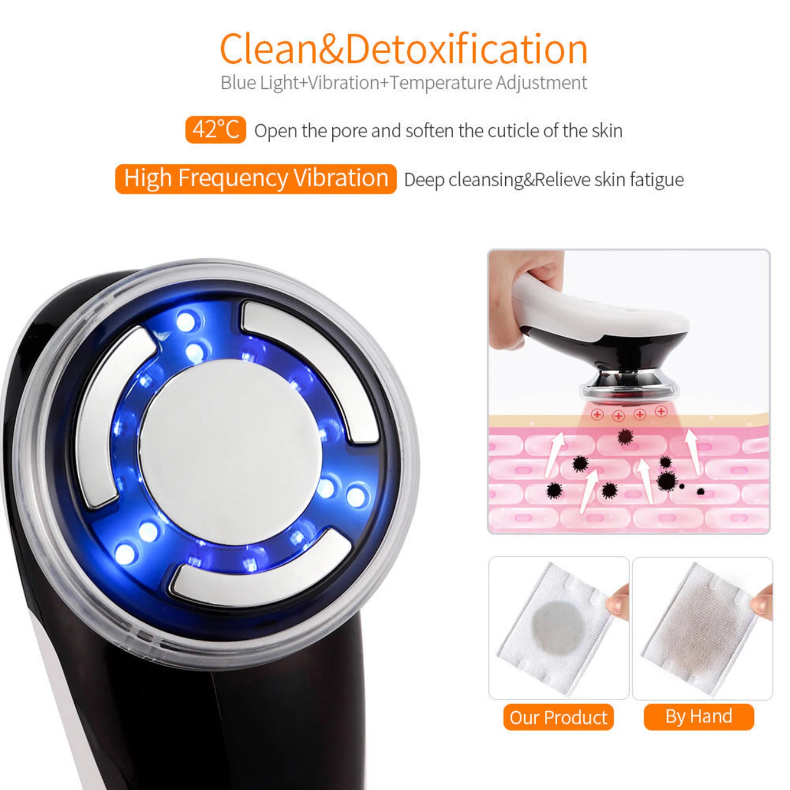 RF Skin Tightening Lift Firm Anti Wrinkle Aging Machine Facial Massager Lifting Firming Face Rejuvenation EMS Hot and Cool Skin Care Device