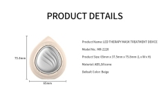 Popular Home Use Electrical LED Therapy Facial Nutrition Hydration Tool Mask Treatment Device with Heating Massage