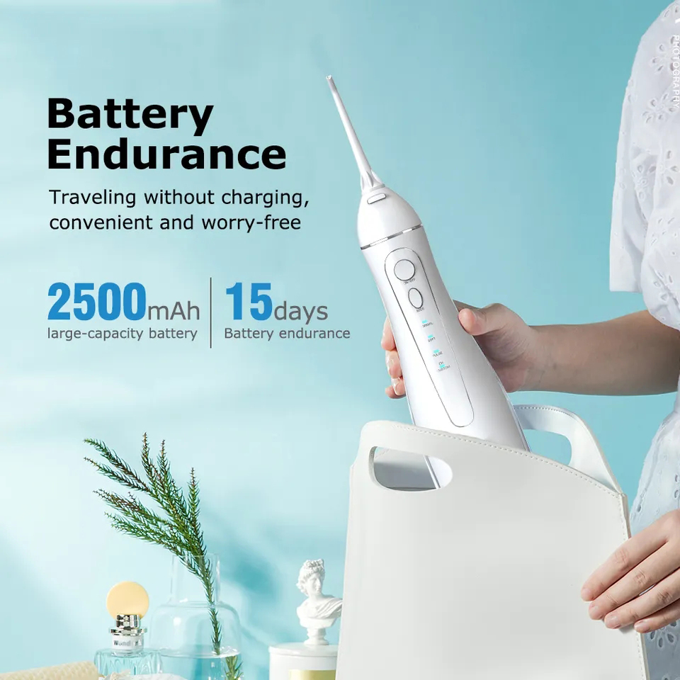 360degree Rotating Teeth Cleaning Jet Floss Zahnseide Portable Dental Waterproof Oral Care USB Rechargeable Water Flosser Oral Irrigator