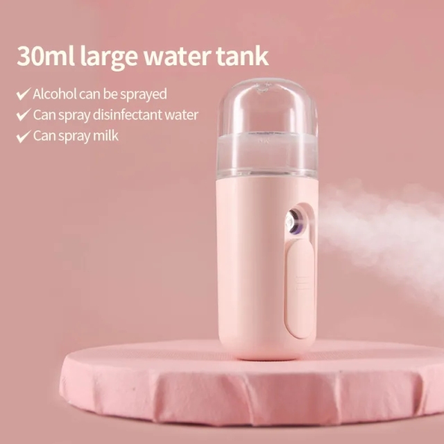 Hot Product 30ml Rechargeable Portable Beauty Device Moisturizing Nano Mist Facial Sprayer Oxygen Injector