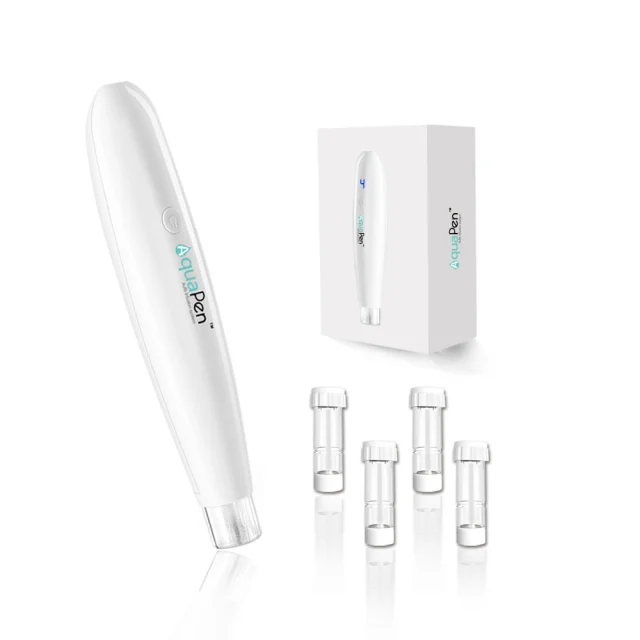 Electric Derma Pen Stamp Auto Micro Needle Microneedling Anti Aging Wrinkle Scar Stretch Mark Aqua Pen