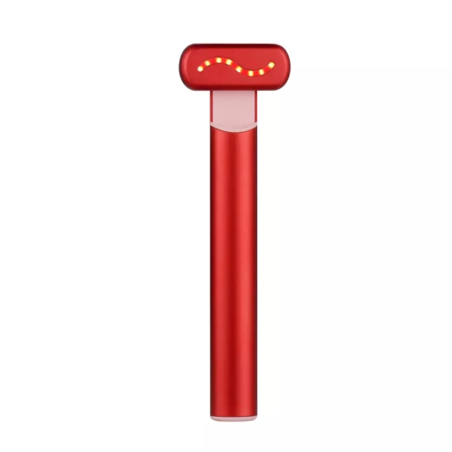 Factory Price Wireless Skin Rejuvenation Light Therapy RF EMS Face Lifting Heating Electric Eyes Massager Facial Massage Wand