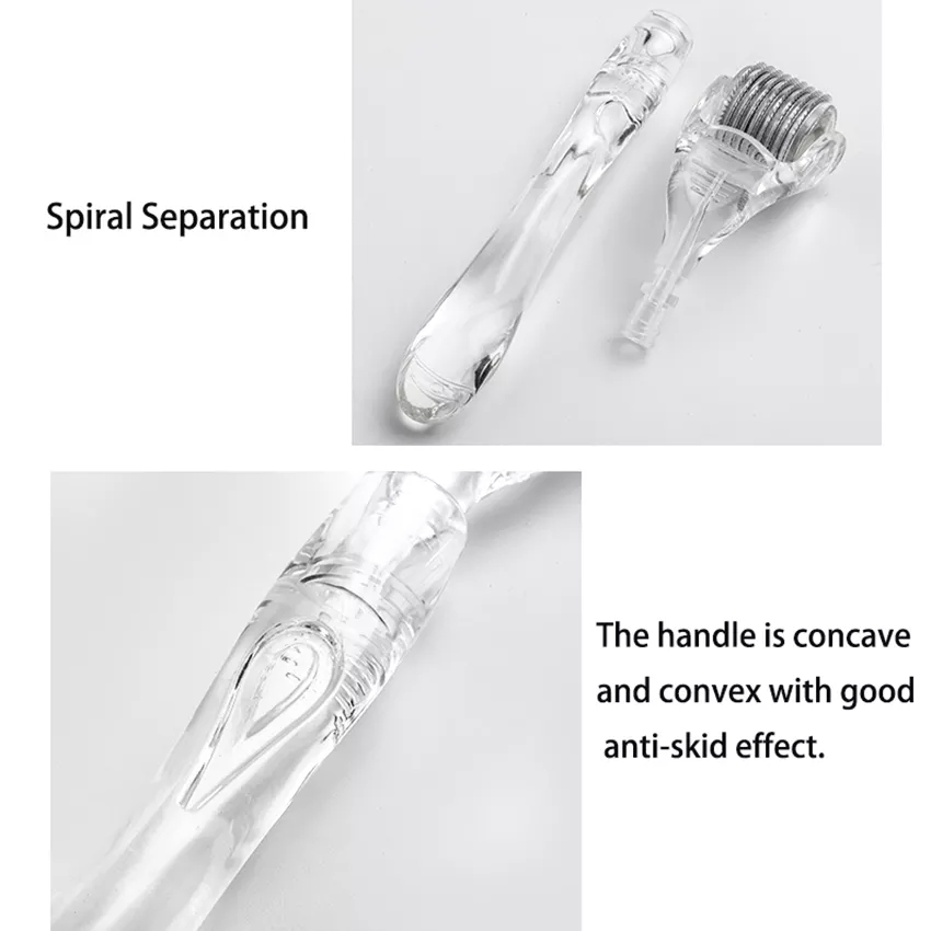 New Designed 540 Stainless 0.2-3mm Handle and Syringe Dual Purpose Serum Injector Derma Roller