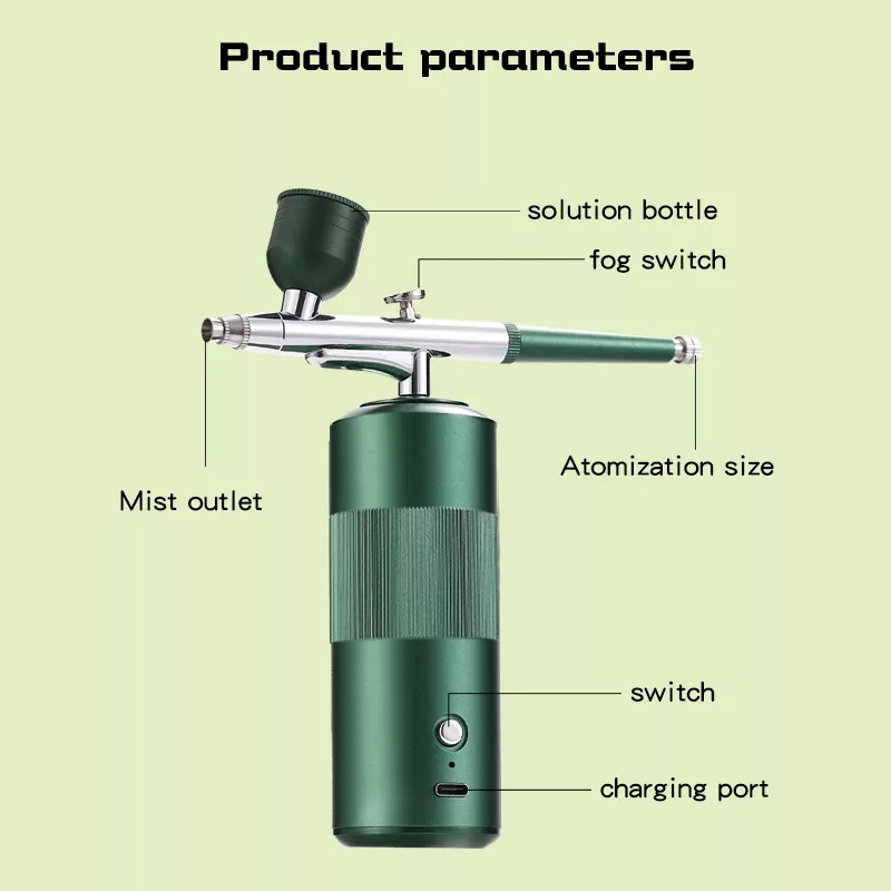 Mini Oxygen Injector Air Compressor Makeup Machine  Airbrush Kit