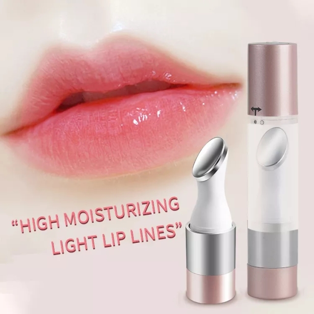 3D Super Anti-Wrinkle Lip Balm Infuser Massage Vibration Electric Lip Balm Applicator Vibrating Lip Plumper Massager