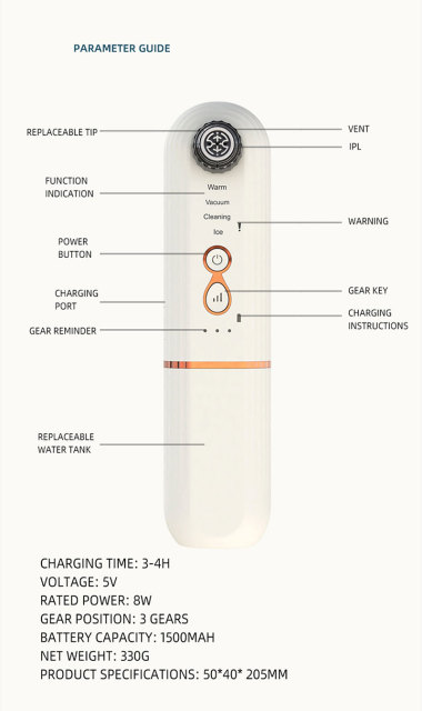 Aqua Peeling smart warm-cold pore cleaning machine