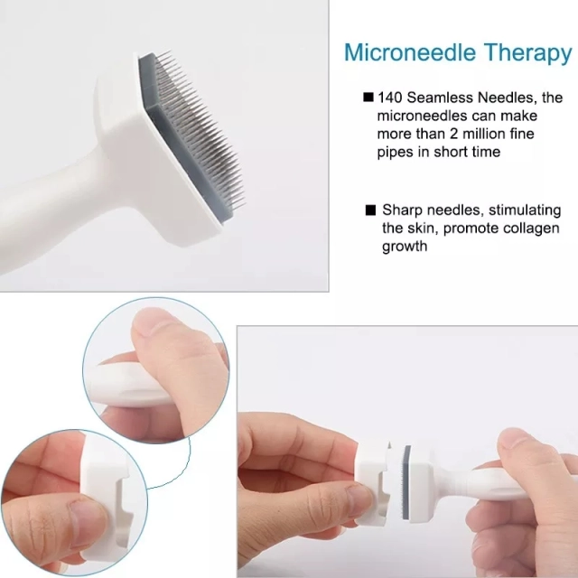 Factory Price Micro Needles Anti Wrinkle Hair Loss Scar Stretch Mark Non Adjustable and Adjustable 140pin Derma Stamp