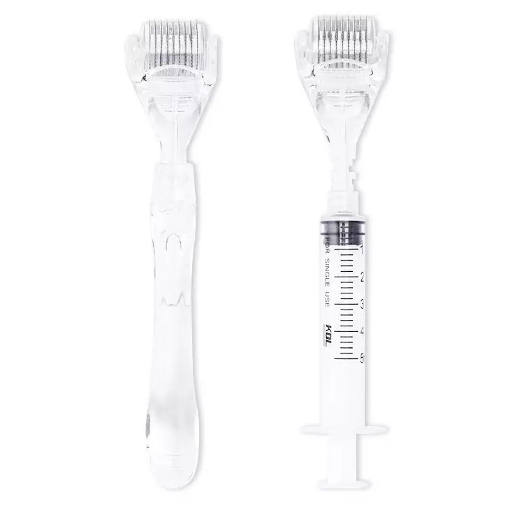New Designed 540 Stainless 0.2-3mm Handle and Syringe Dual Purpose Serum Injector Derma Roller