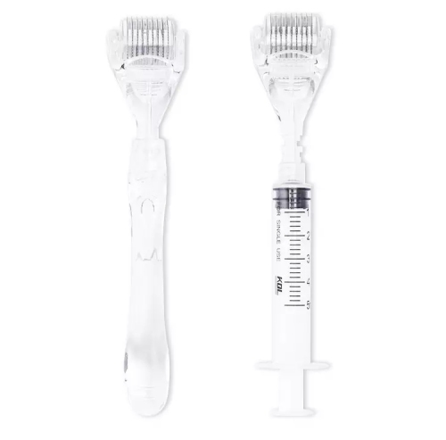 New Designed 540 Stainless 0.2-3mm Handle and Syringe Dual Purpose Serum Injector Derma Roller