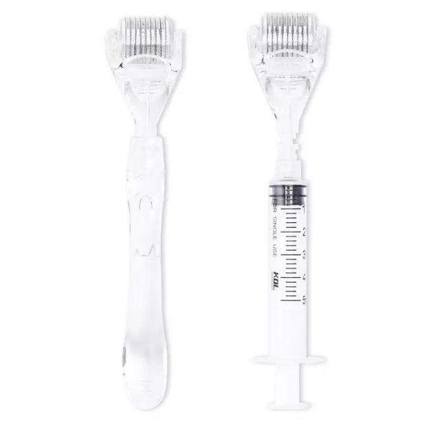 New Designed 540 Stainless 0.2-3mm Handle and Syringe Dual Purpose Serum Injector Derma Roller