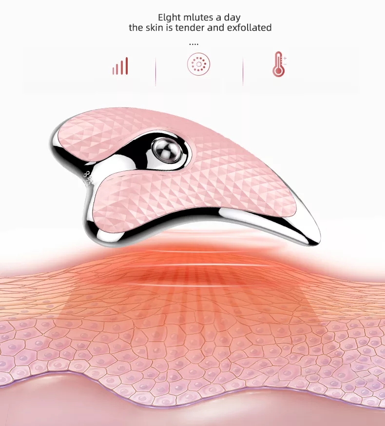 Home Use Face Beauty Equipment Anti-Wrinkle Machine Guasha Board Skin Care Face Lift Guasha Facial Massager