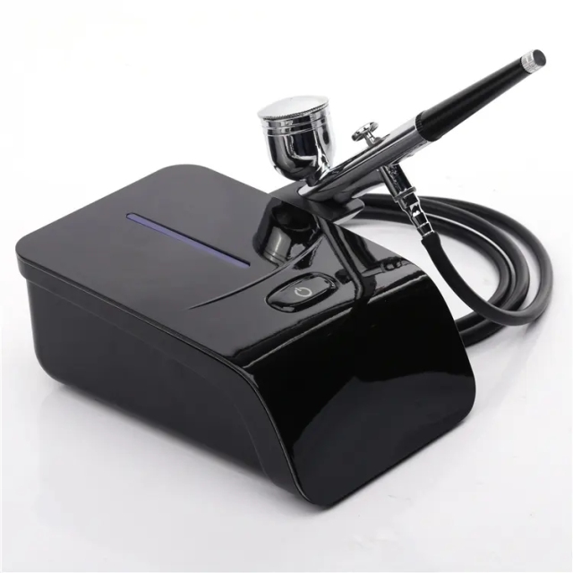 Hot Sale Silent Multi-Purpose Air Brush Machine Compressor Set Kits Nail Tattoo Cake Makeup Airbrush Nano Mist Sprayer Oxygen Injector