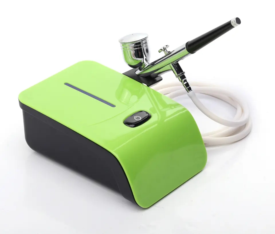 Hot Sale Silent Multi-Purpose Air Brush Machine Compressor Set Kits Nail Tattoo Cake Makeup Airbrush Nano Mist Sprayer Oxygen Injector