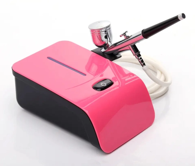 Hot Sale Silent Multi-Purpose Air Brush Machine Compressor Set Kits Nail Tattoo Cake Makeup Airbrush Nano Mist Sprayer Oxygen Injector