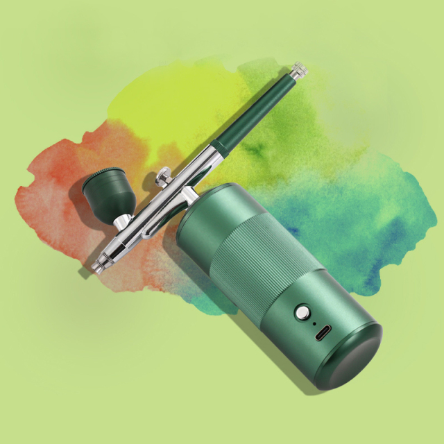 Mini Oxygen Injector Air Compressor Makeup Machine  Airbrush Kit