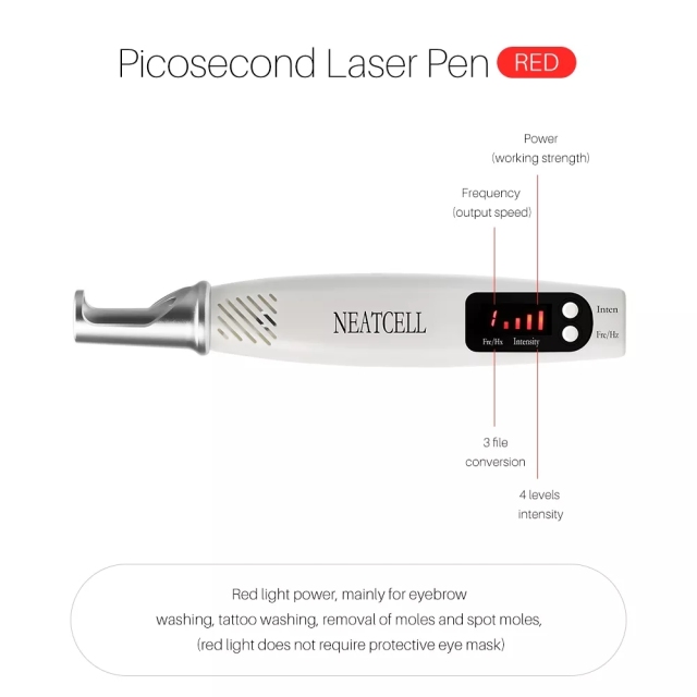 Portable Mini Tattoo Removal Picosecond Laser Pen Removing Skin Scar Freckle Nevus Eyebrow Laser Skin Care Therapy Machine