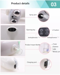 Multifunctional Handheld Oxygen Injector Beauty Spray Device Nano Mist Sprayer Oxygen Injector for Skin Lifting Massage