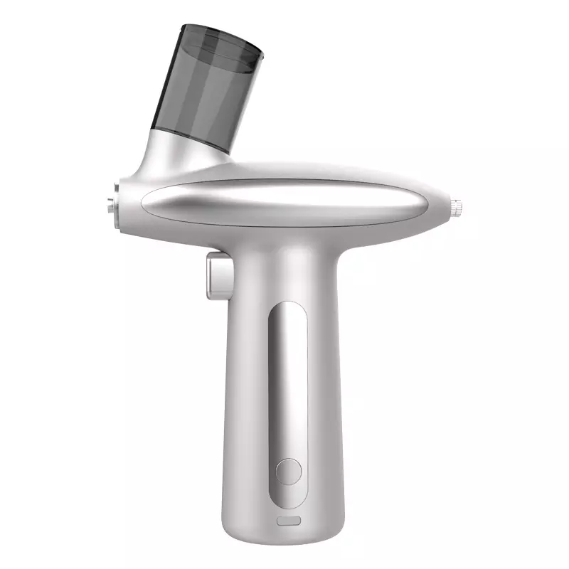 Beauty Salon LED Nano Mist Sprayer Hair Scalp Mini Air Brush Spray Gun Cordless Portable Airbrush for Barbering Pet Grooming Oxygen Injector