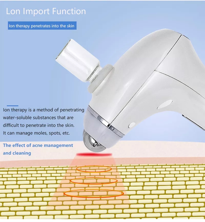 5D EMS Multifunctional Handheld Oxygen Injector Beauty Spray Device Nano Mist Sprayer Oxygen Injector for Skin Lifting Massage