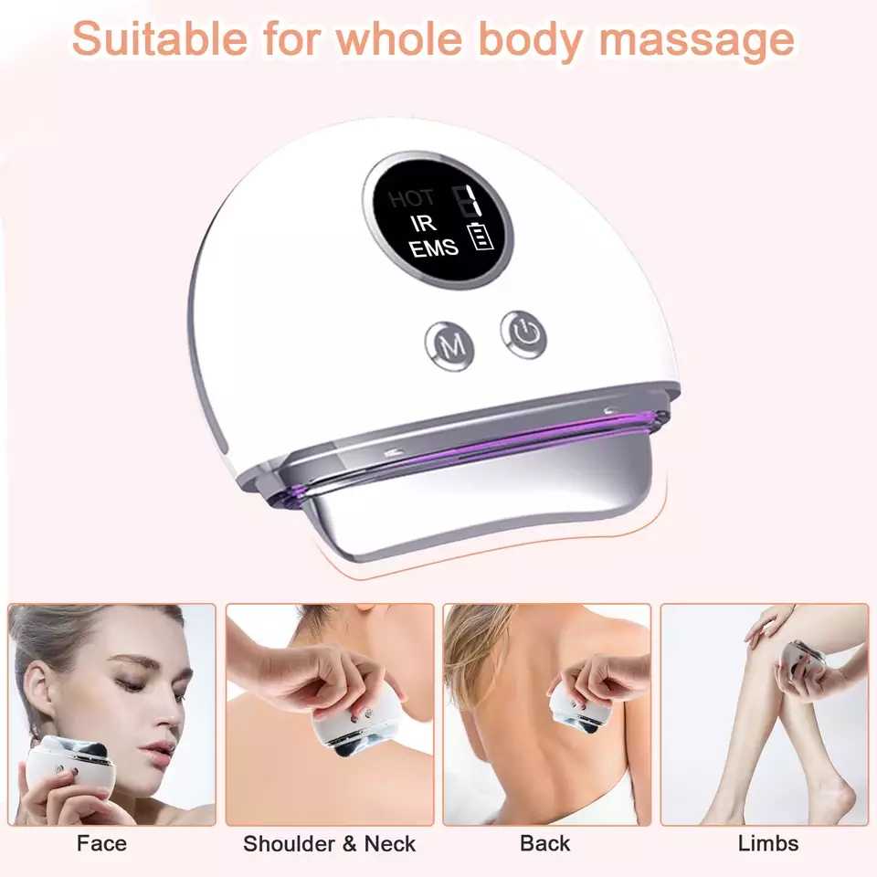 Face Vibration Massager USB Recharge Electric Guasha Beauty Tool
