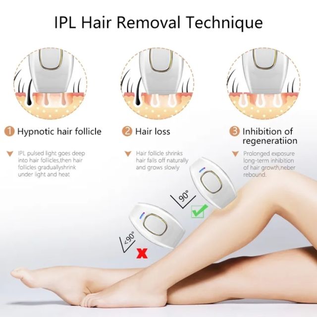 Home Use Beauty Hair Remove Appliance Facial Body Laser IPL Hair Removal Device for Women
