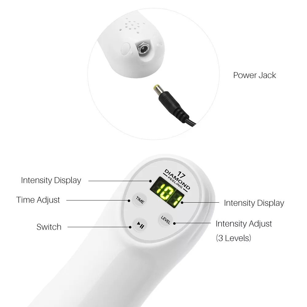 Handheld Type Pore Cleaner Beauty Device Blackhead Remover Dermabrasion