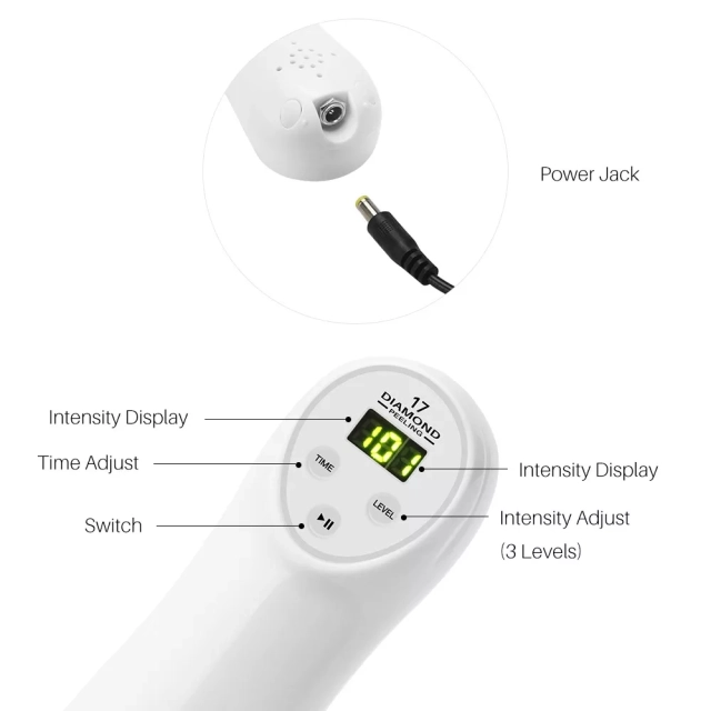 Handheld Type Pore Cleaner Beauty Device Blackhead Remover Dermabrasion