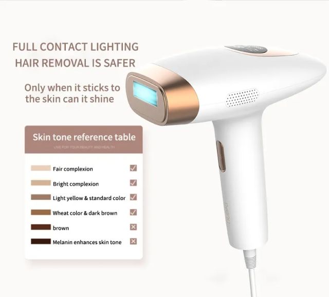 Home Use Permanent 60W Flash Freezing Point Painless Epilator IPL Ice Cooling Laser Hair Removal Device