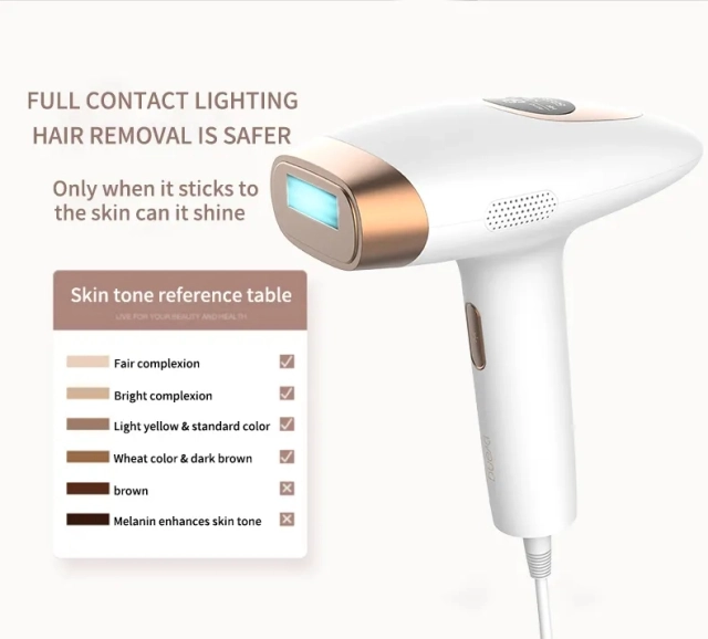 Home Use Permanent 60W Flash Freezing Point Painless Epilator IPL Ice Cooling Laser Hair Removal Device