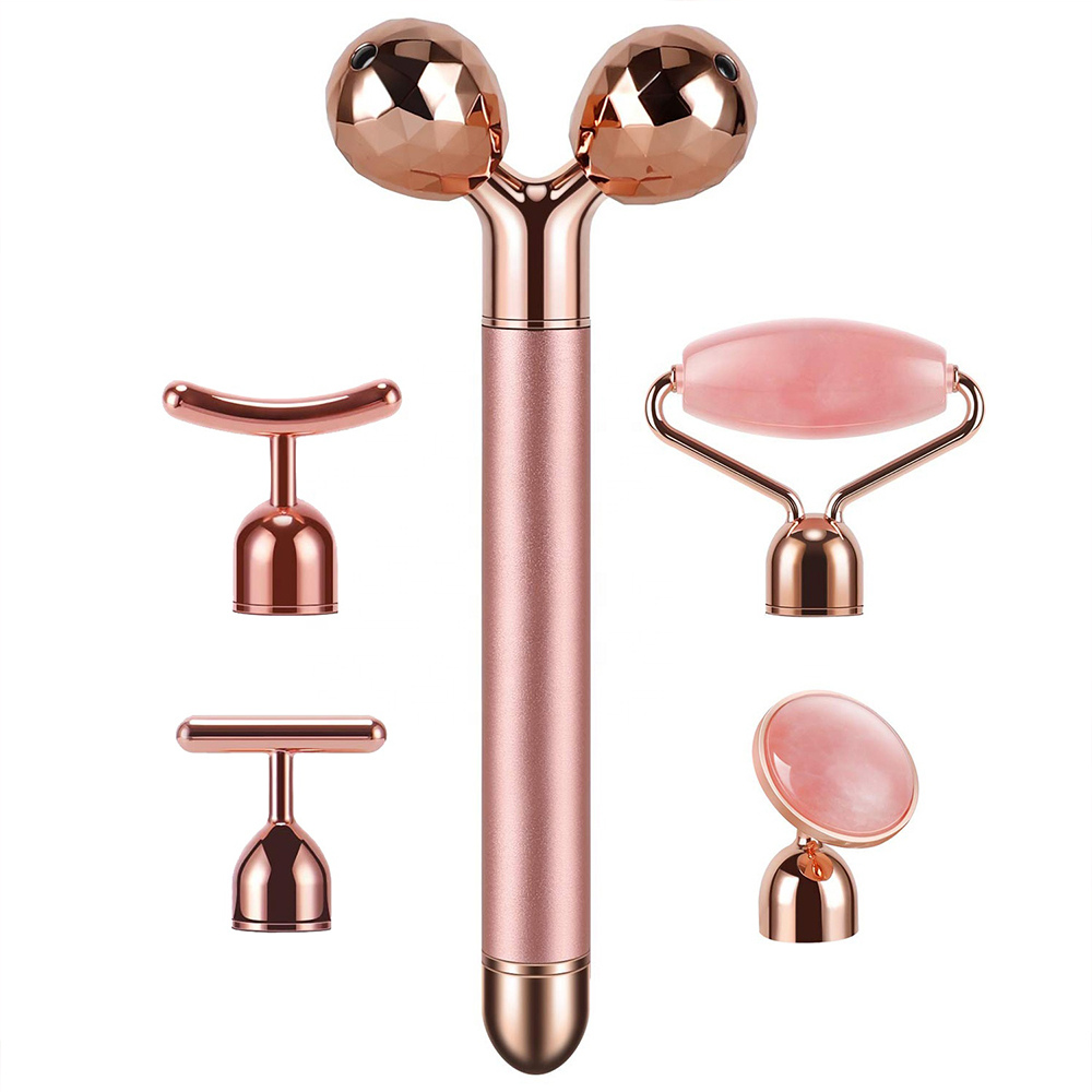 Massage Gua Sha Set 5in1 Jade Roller Derma Roller Kit for Skin Care