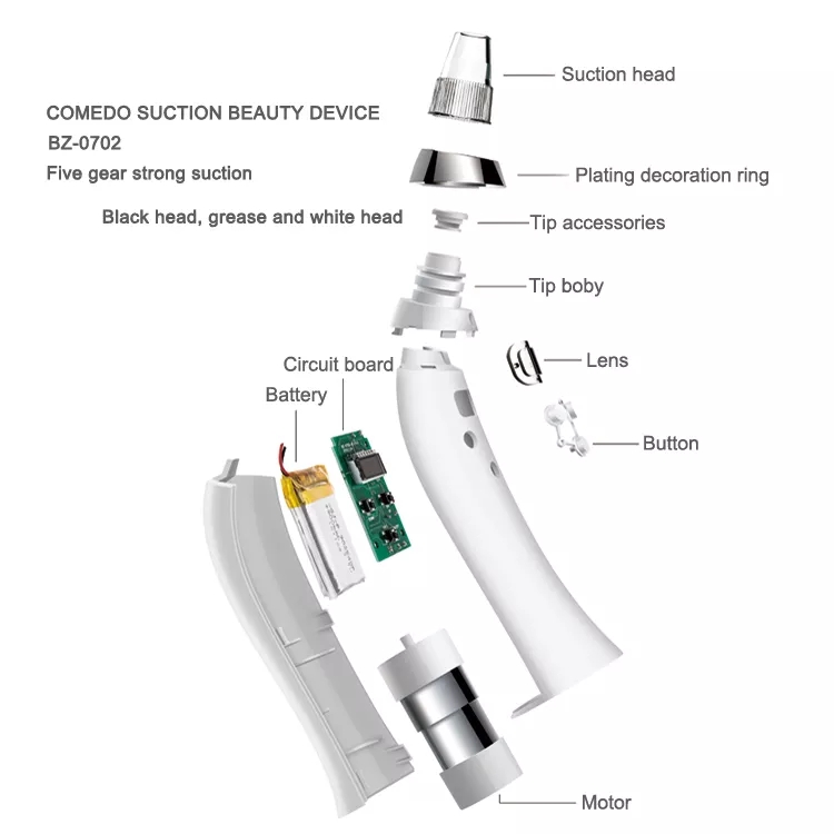 Beauty Machine Device for Home and Salon Blackhead Acne Remover Vacuum Dermabrasion