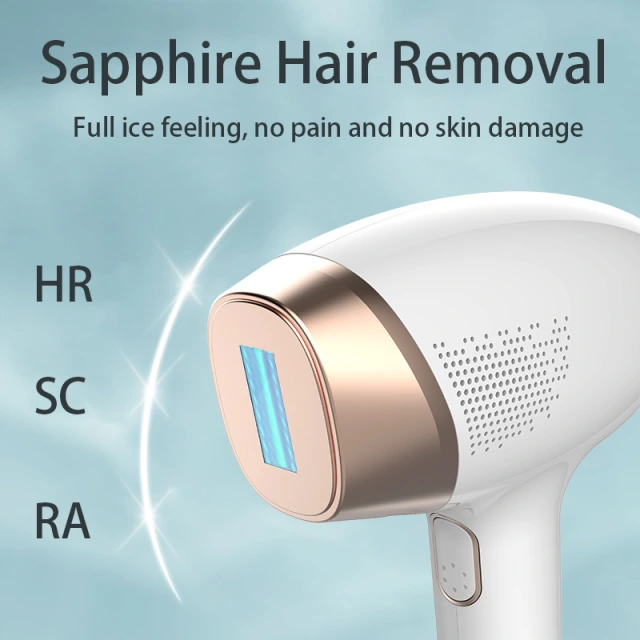 Permanent Painless IPL Hair Remove Laser Device Appliance Sapphire Cooling at Home Ice Laser Hair Removal Machine