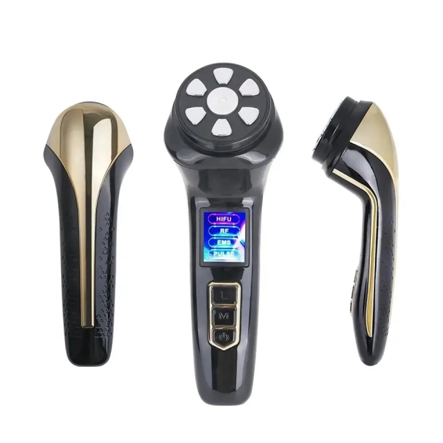 Ultrasonic Face Lifting Anti Wrinkle Aging EMS RF LED Microcurrent Tightening Mini Hifu Beauty Device