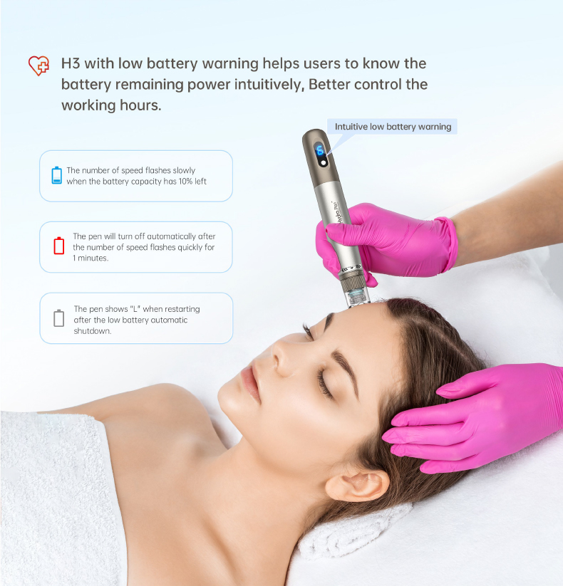 Wireless Rechargeable Hydra Pen H3 Dr. Pen Microneedling Derma Pen Skin Care Anti Acne Wrinkle Removal Mesotherapy Dermapen