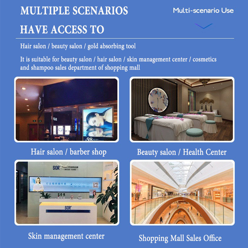 3D 11 Inch Screen Hair Diagnosis Analyzer Skin All in 1 Machine Four-Spectral UV Light Facial Skin Analyzer