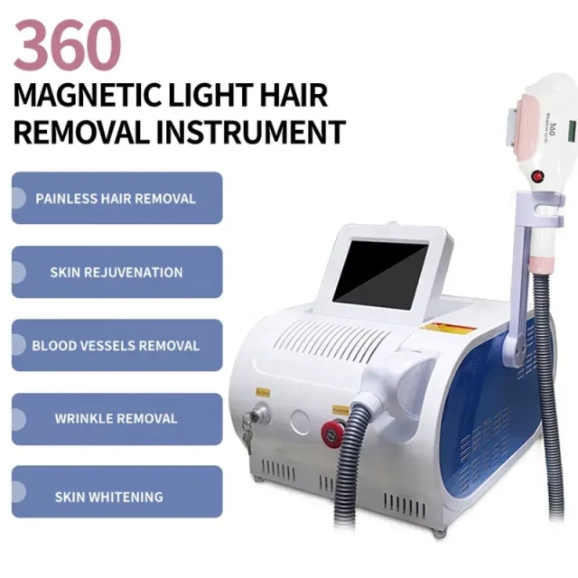 360 Magneto Permanently Painless IPL Opt Skin Rejuvenation Hair Removal Elight Hair Removal Machine