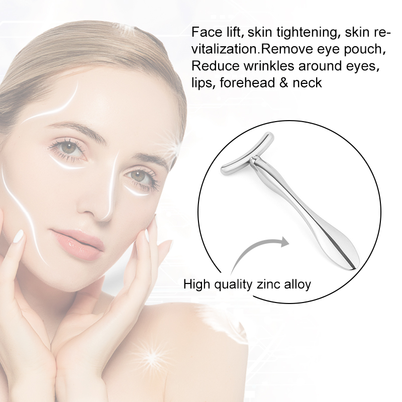 Metal Eye Cream Serum Massager Stick Beauty Personal Care Mini Device Face Wand Facial Massage Tool