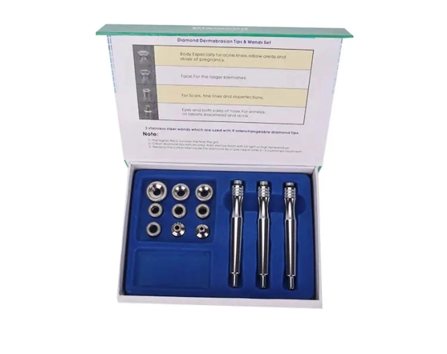 5 in 1 Ultrasonic RF LED Microcurrent Skin Scrubber Peel Skin Cleansing Carving Head Diamond Microdermabrasion Machine