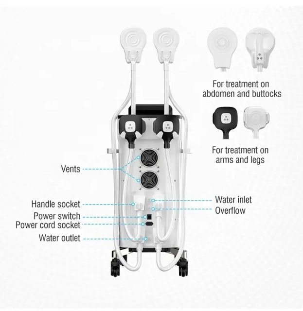 Body EMS Shaping Machine Professional Electromagnetic Wave RF Belly Fat Burning Slimming Muscle Stimulation Machine