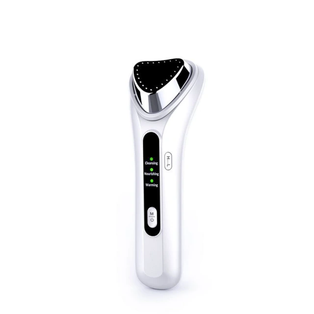 Help Absorbing Serum USB Vibration Heating Clean Nourish Warm Ion Facial Beauty Massager